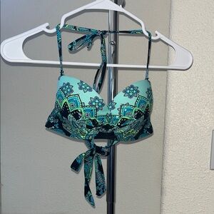 Patterned Halter Bikini Top only